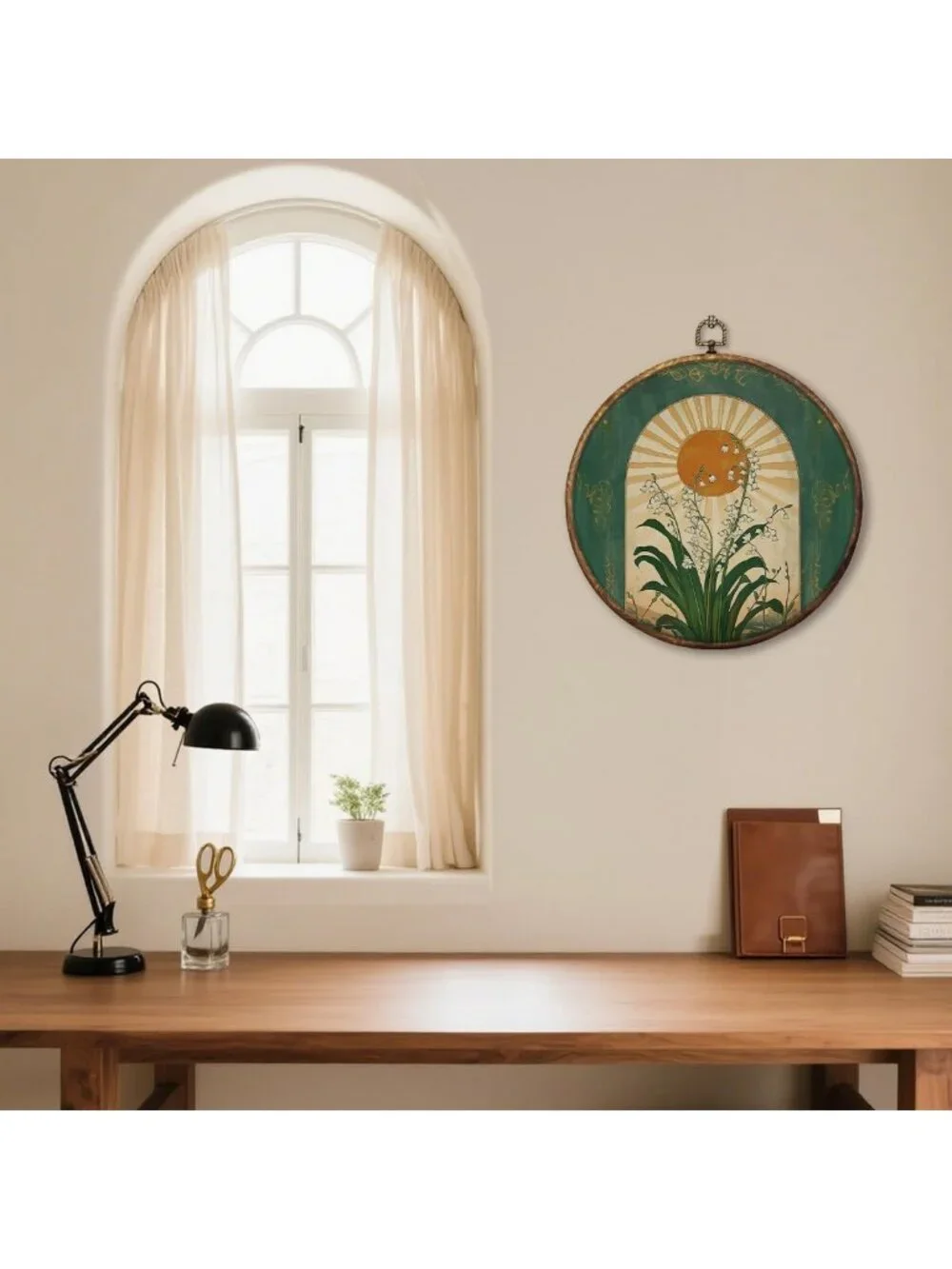 Vintage Art Nouveau Lily of The Valley Wall Decor - Spiritual Floral Canvas